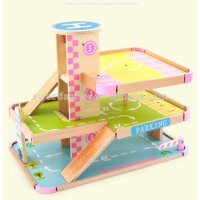 High quality wooden parking lot toys