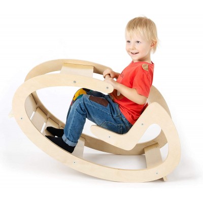 Children's  Wooden Balancing toys  Rocking Chair Montessori Early Childhood Toys Baby Wooden Balancing Toys